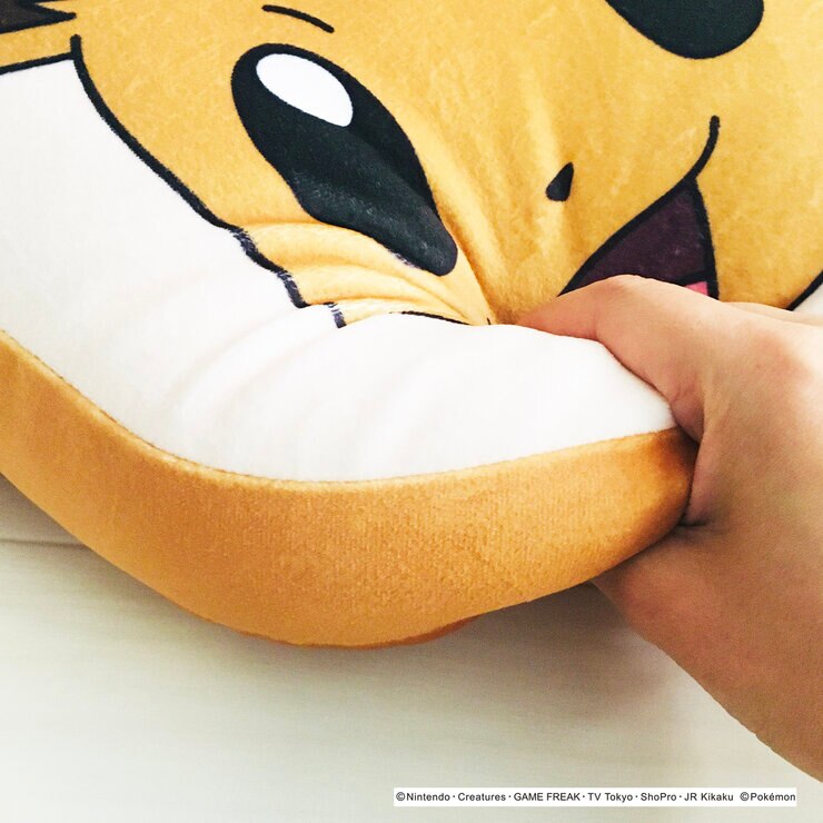 ポケモンセンターオンライン イーブイのしっぽ クッション ポケモン フェイスクッション 25cm x 30cm イーブイ | Costco Japan