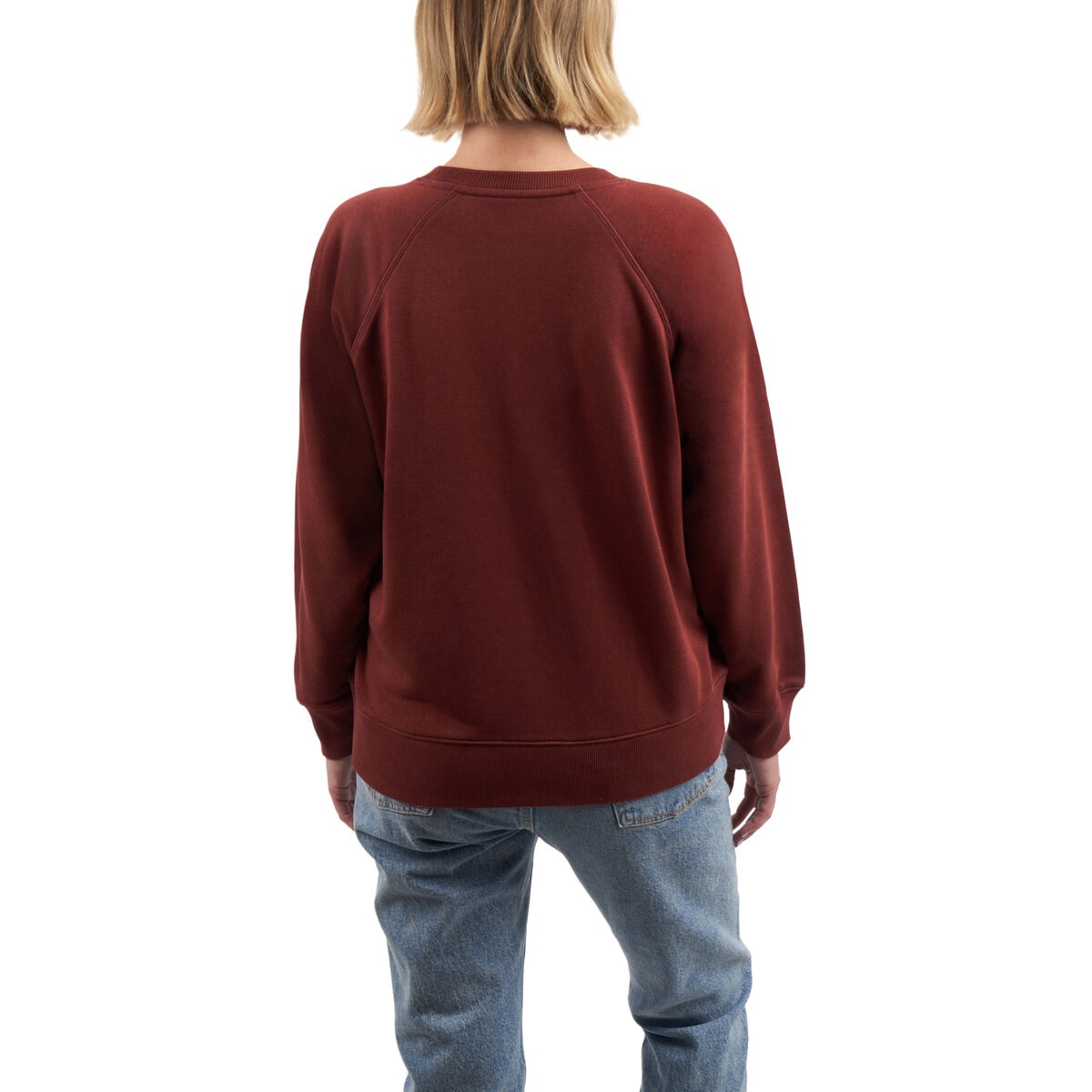 エル ウィメンズ ロゴ スウェット バーガンディ S