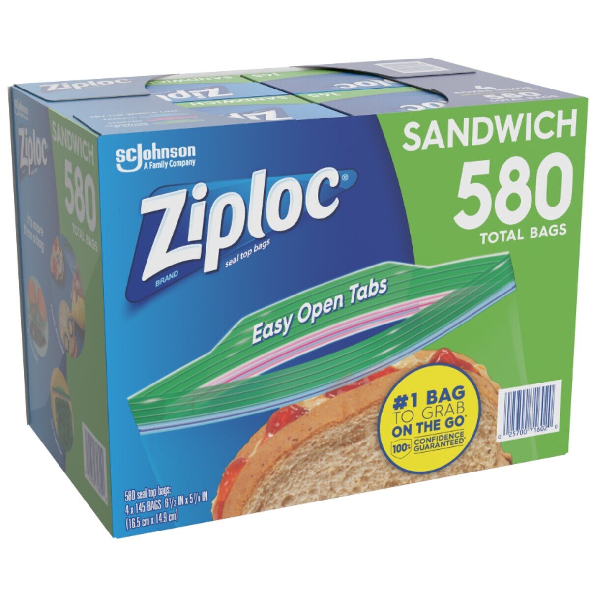 Ziploc Sandwich Bag 580 Bags