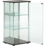 ガラスコレクションケース 3段 (背面ミラー付き)