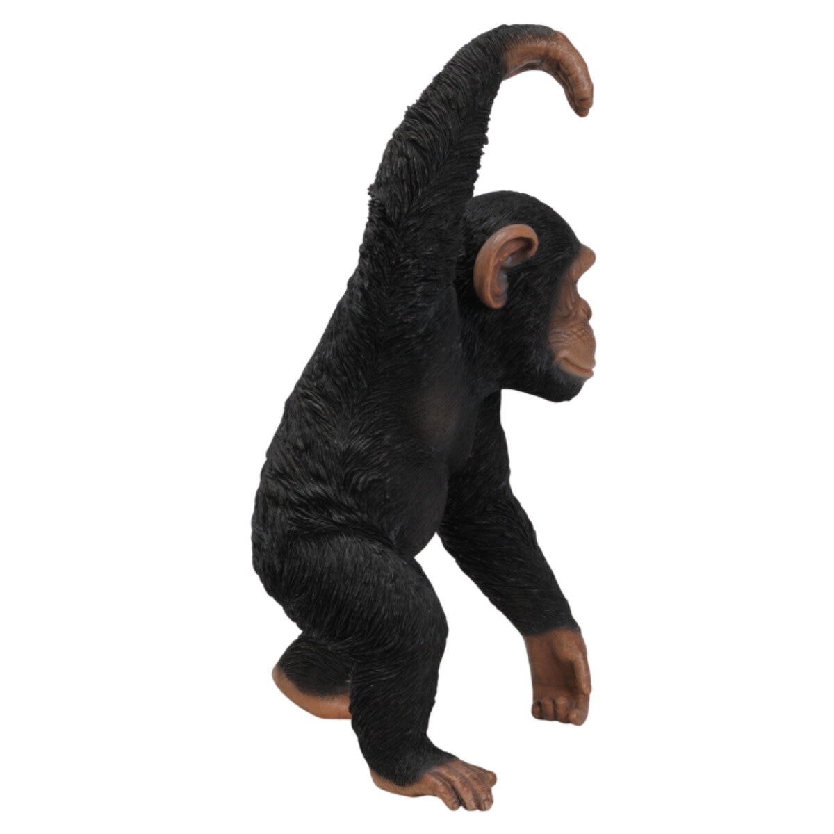 ウービア 手を上げるチンパンジーの置物 大 H13312