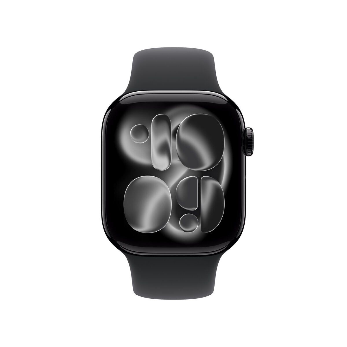 Apple Watch S11 Cellular 46mmジェットブラックアルミニウムケースとブラックスポーツバンド - S/M
