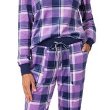 ノーティカ レディース フリース パジャマ パープル L