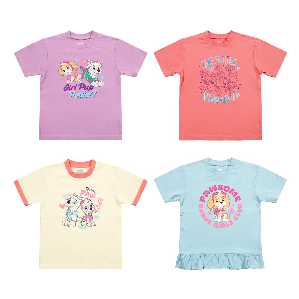 パウパトロール キッズ Tシャツ 4枚セット アソート C 110