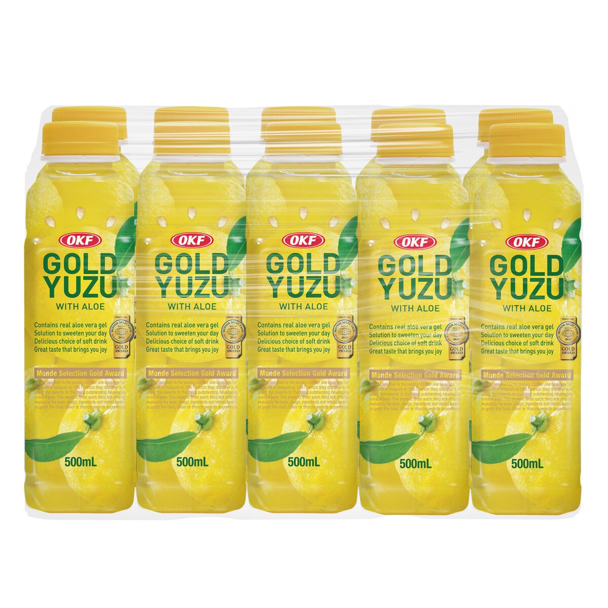 OKF ゴールド ユズ ドリンク 500ml x 10本 OKF ゴールド ユズ ドリンク 500ml x 10本