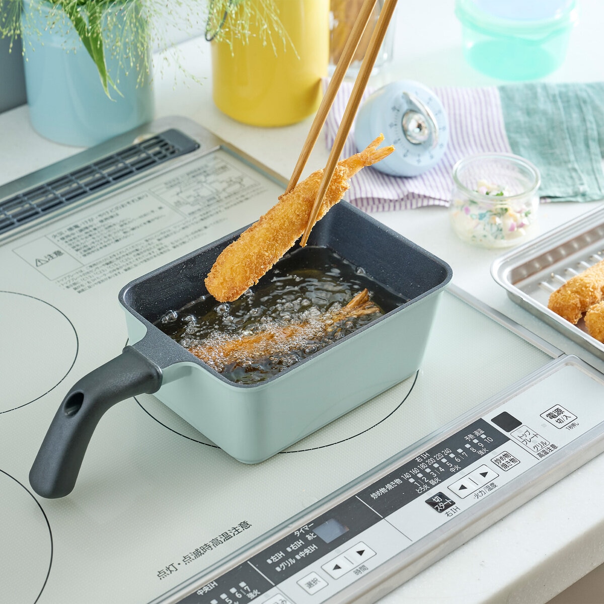 トフィー 角型揚げ鍋 フライバスケット付き