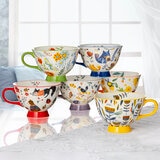 シグニチャーハウスウェア 足つきカップ 森の動物たち 4個