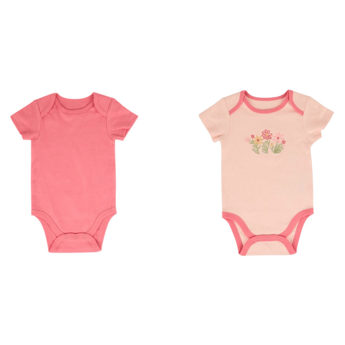 LE TOP ベビー ボデイースーツ 5枚組 フラワー 6M