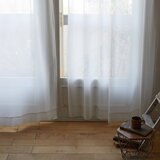 Design Life ミラーレースカーテン 100 x 133 cm グラース