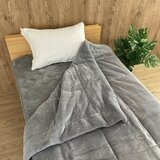 ロマンス小杉 ブラックシリカ ボア布団 シングル 140cm x 200cm グレー