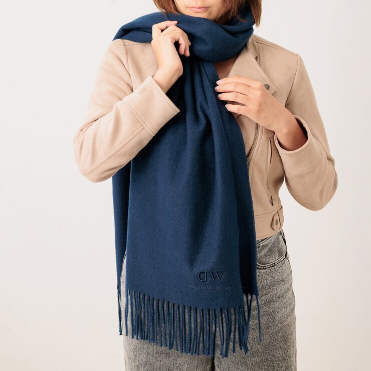 ダニエルウェリントン ストール 180cmｘ60cm ネイビー