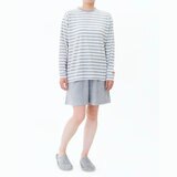 ヘインズ ウィメンズ ラウンジウェアセット グレー/ホワイト M