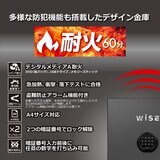 ディプロマット プレミアム金庫 WiSE 36L 本体+フロントパネル ダークグレイ WS500ALDG