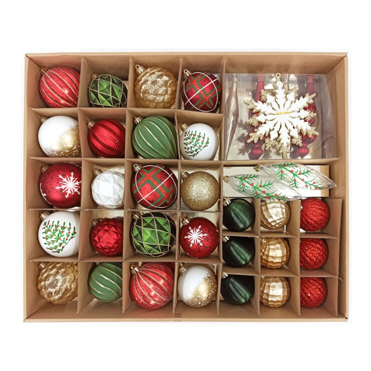 クリスマスオーナメント 78個セット レッド/グリーン | Costco Japan