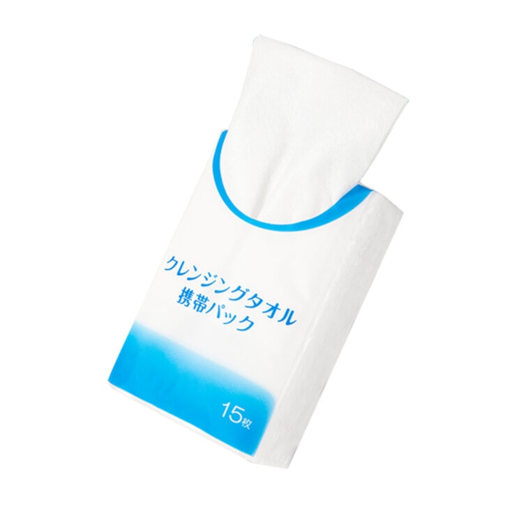 ITO クレンジングタオル 携帯パック 15枚入り x 10