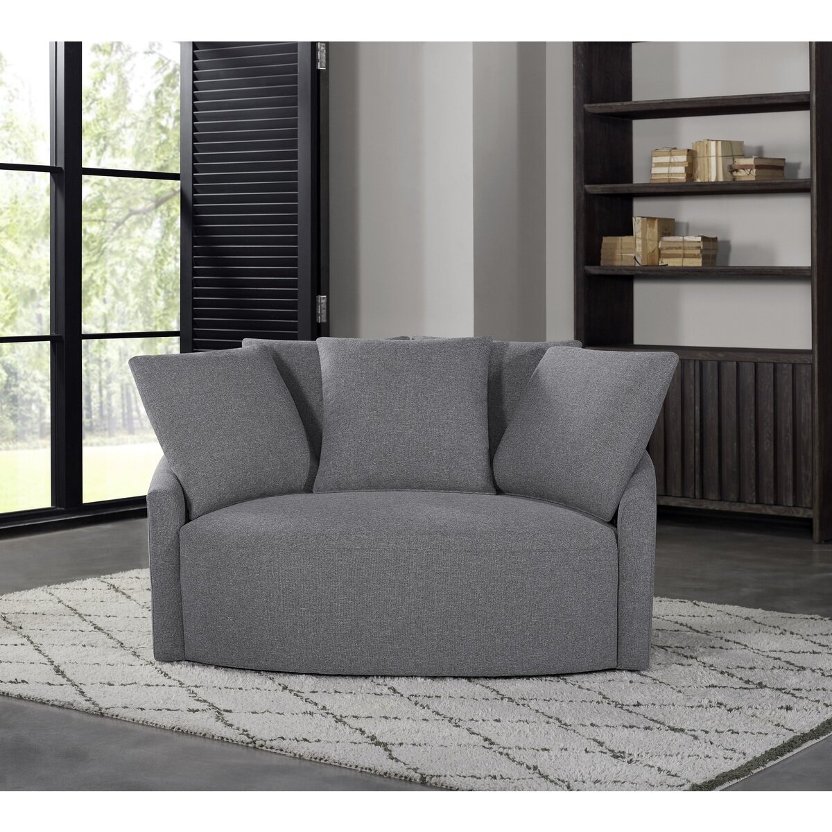 Thomasville スウィベルチェア グレー