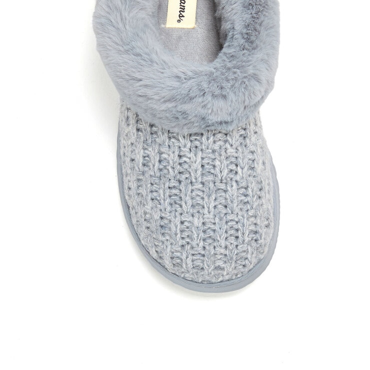 DEARFOAMS ニットスリッパ ライトヘザーグレー S