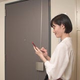 セリュール 電池式後付電子錠 アミュレット ブラック ドア厚 30 - 40mm 