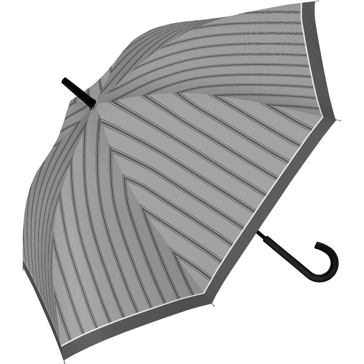 assa 日傘長傘 AL60 グレー / トリプルストライプ AL760