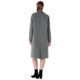 ヴィジットインニューヨーク レディース グースライニングロングコート グレー L