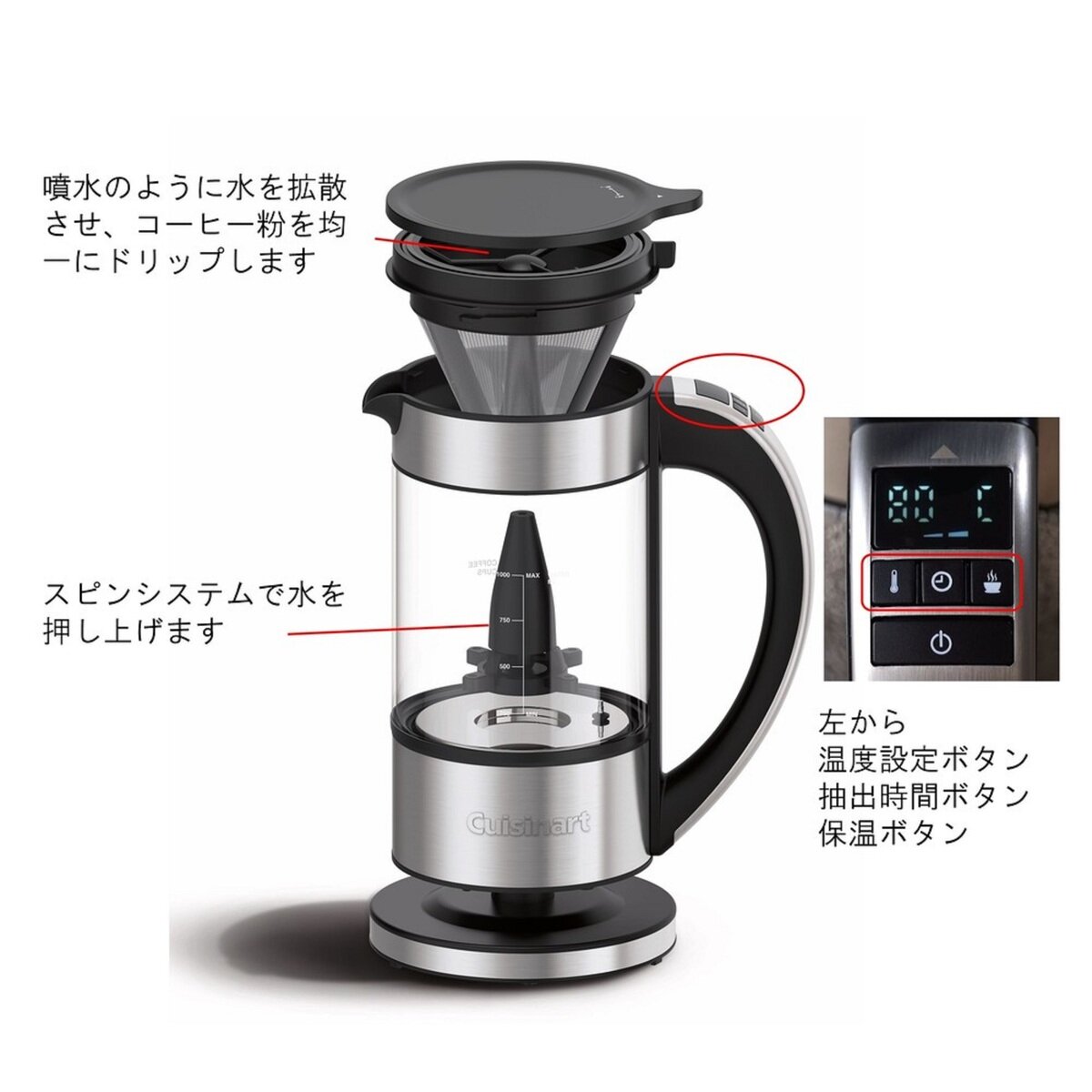 クイジナート ファウンテンコーヒーメーカー FCC-1KJ | Costco Japan