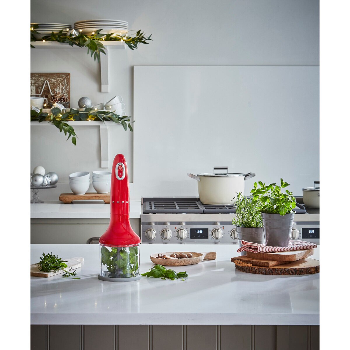 SMEG ハンドブレンダー HBF02 レッド
