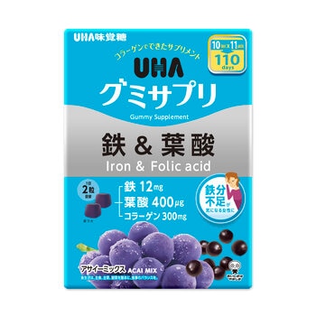 UHA グミサプリ 鉄＆葉酸 220 粒