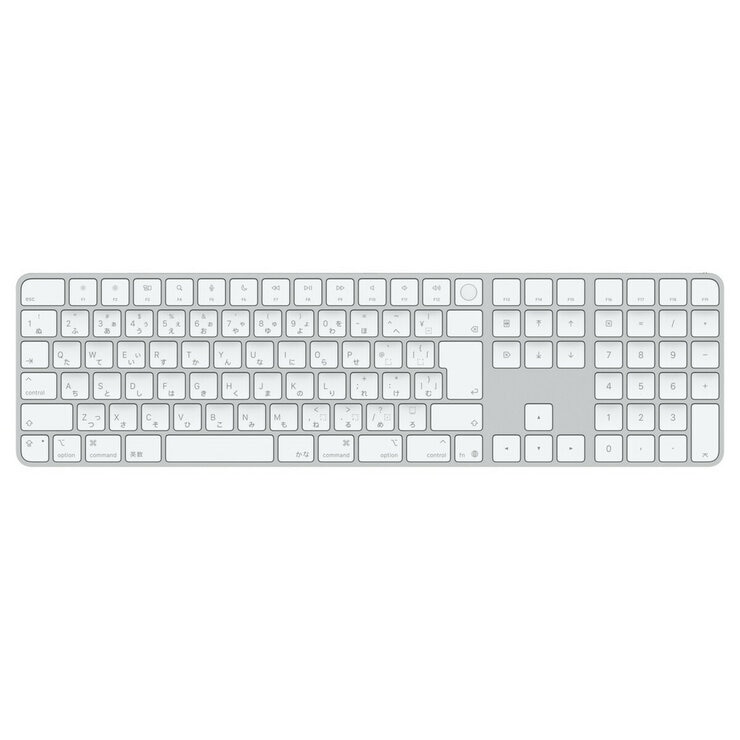 Apple シリコン搭載Macモデル用Touch ID搭載 Magic Keyboard/テンキー付き/USB-C/日本語 / ホワイト