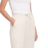 バナナ リパブリック リネン ブレンド パンツ トランジション クリーム ホワイト M