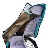 ハローエンジェル 自転車 チャイルドシート レインカバー 後ろ用 ブルー