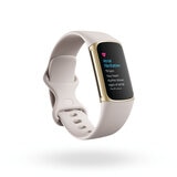 fitbit Charge 5 健康管理トラッカー FB421GLWT-FRCJK ルナホワイト／ソフトゴールド ステンレススチール
