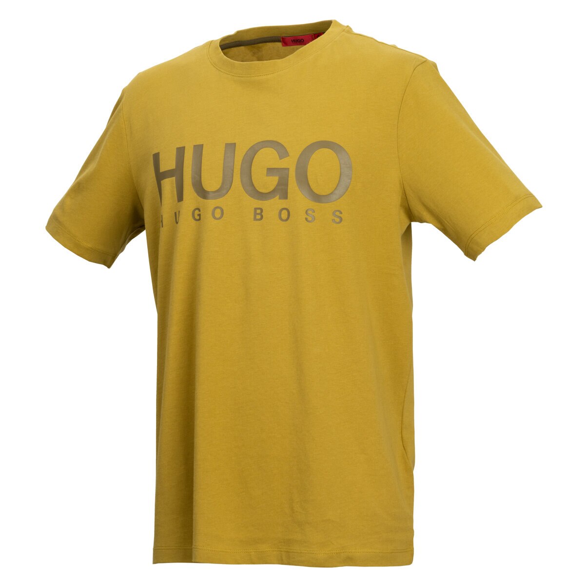 ヒューゴボス メンズ ロゴ 半袖Tシャツ グリーン XL