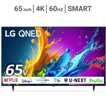 LG 65インチ 4K 量子ドット 液晶テレビ 65QNED80TJA