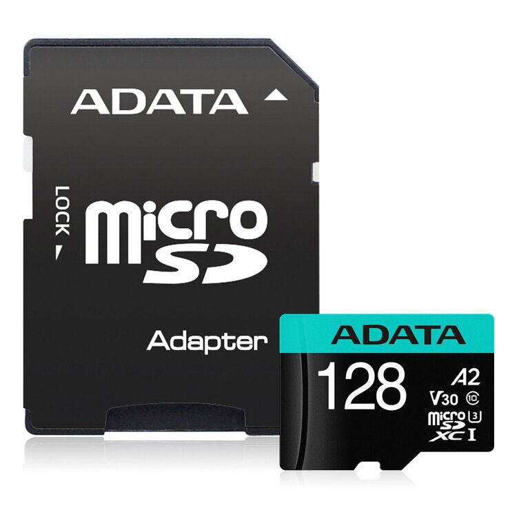 ADATA microSD 128GB UHS-I U3 V30S A2 AUSDX128GUI3V30SA2-RA1 ADATA microSD 128GB UHS-I U3 V30S A2 AUSDX128GUI3V30SA2-RA1