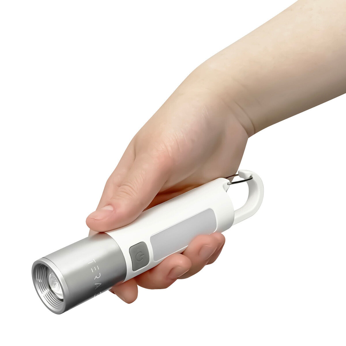 TERAS USB充電式 3ウェイハンディカラビナライト 3個