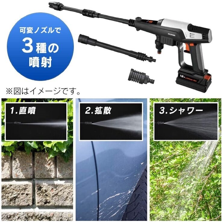 アイリスオーヤマ 充電式ハンディウォッシャー JHW-201 アイリスオーヤマ 充電式ハンディウォッシャー JHW-201