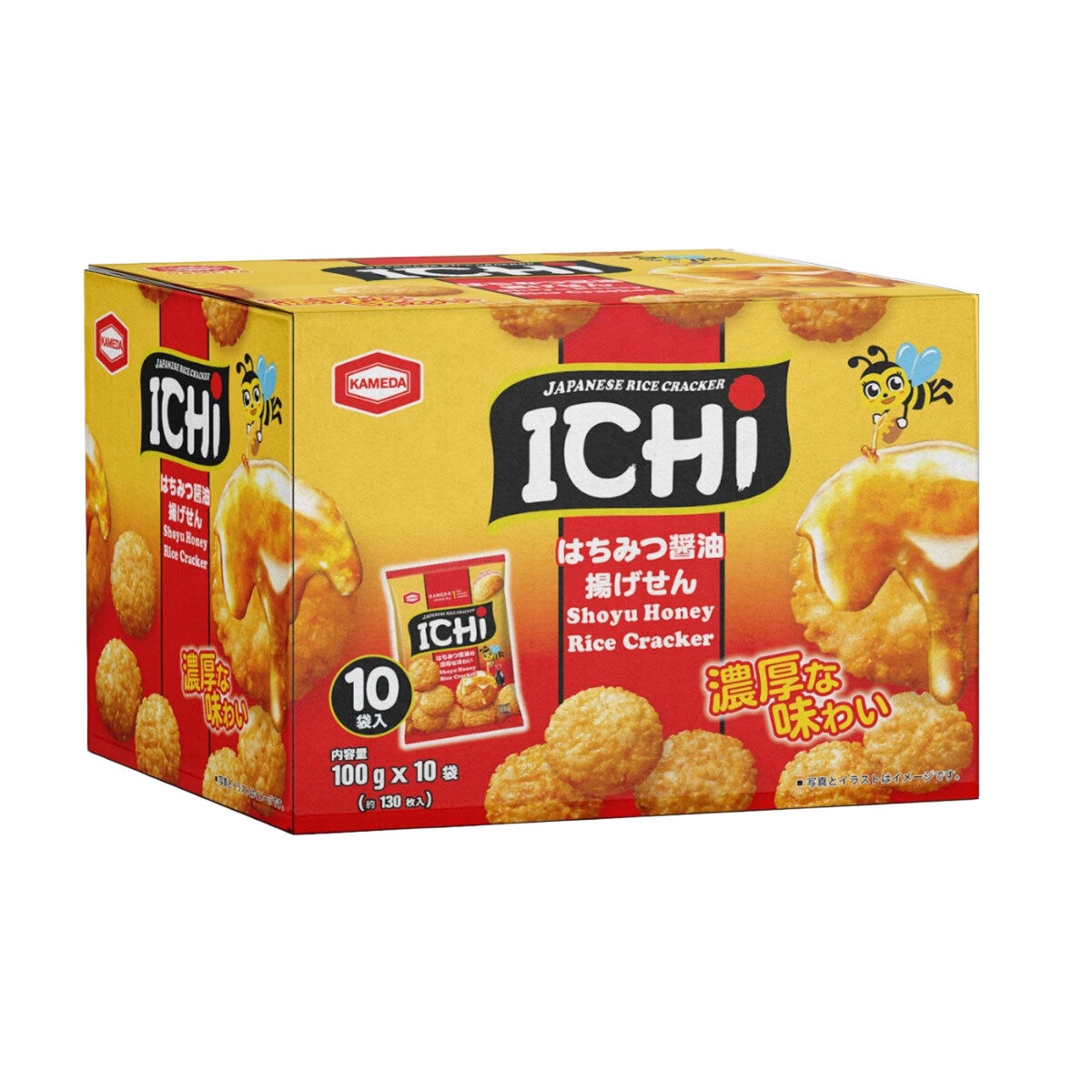 亀田製菓 ICHI はちみつ醤油揚げせん 100g x 10袋