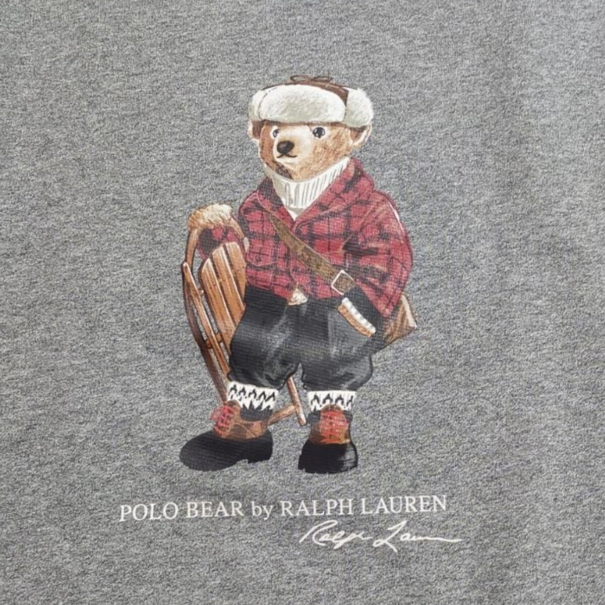 ポロ ラルフローレン キッズ ベア スウェットシャツ グレー XL