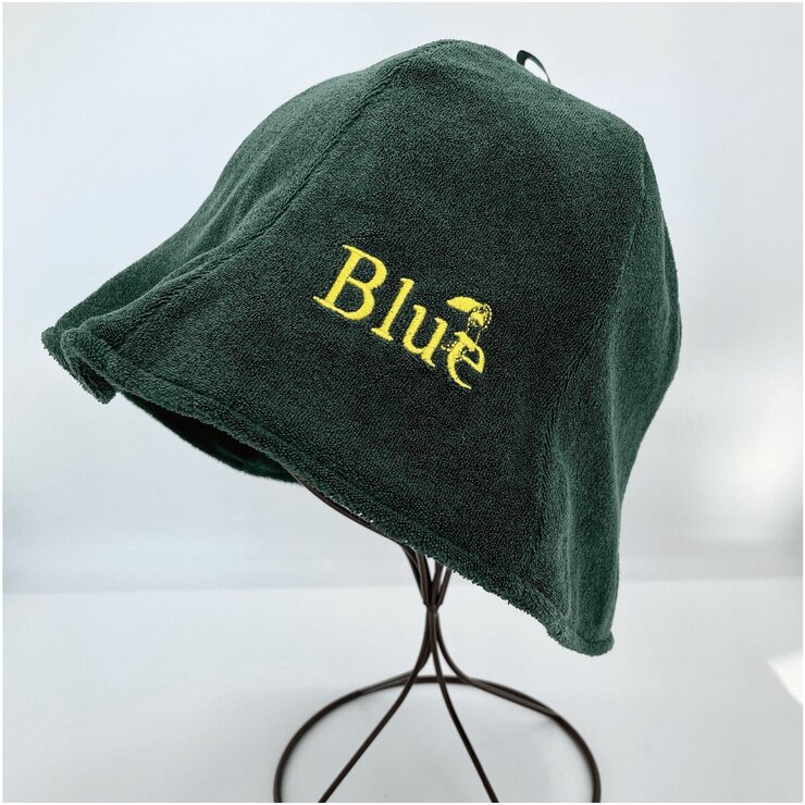 Blue サウナハット 綿製 Blue サウナハット 綿製