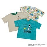 スヌーピー(ピーナッツ) キッズ 半袖 Tシャツ 3枚組 アソートC 100