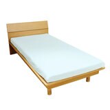 西川 のびのびクイック シーツ シングルサイズ ブルー