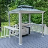 ソジャグ Monaco 8 x 6フィート (2.4 x 1.8m) BBQ ガゼボ