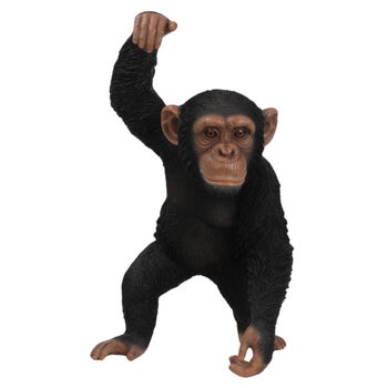 ウービア 手を上げるチンパンジーの置物 大 H13312