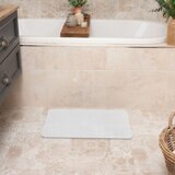 ADDIS 珪藻土バスマット 60cm x 39cm x 0.9cm ホワイト