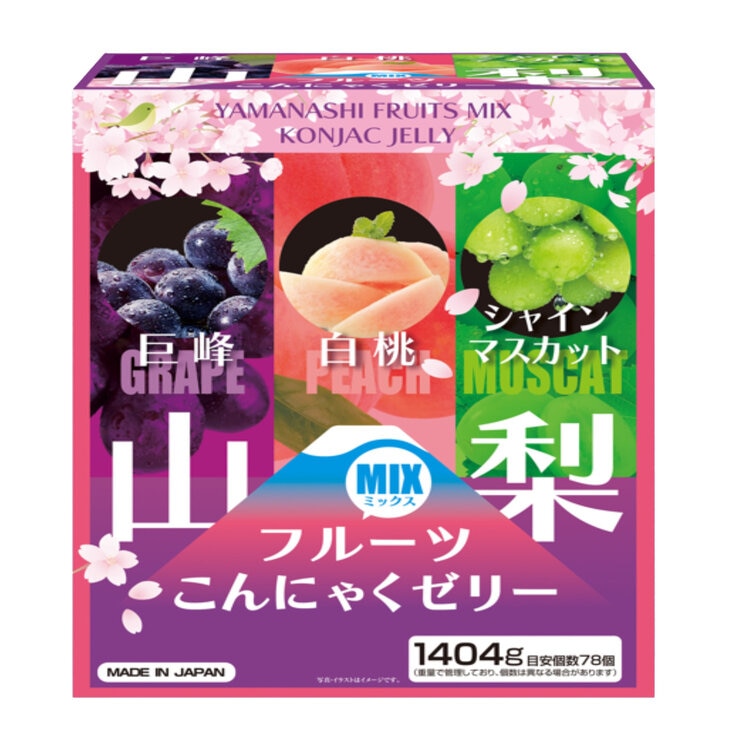 山梨 フルーツ こんにゃくゼリー 3種 78袋 山梨 フルーツ こんにゃくゼリー 3種 78袋
