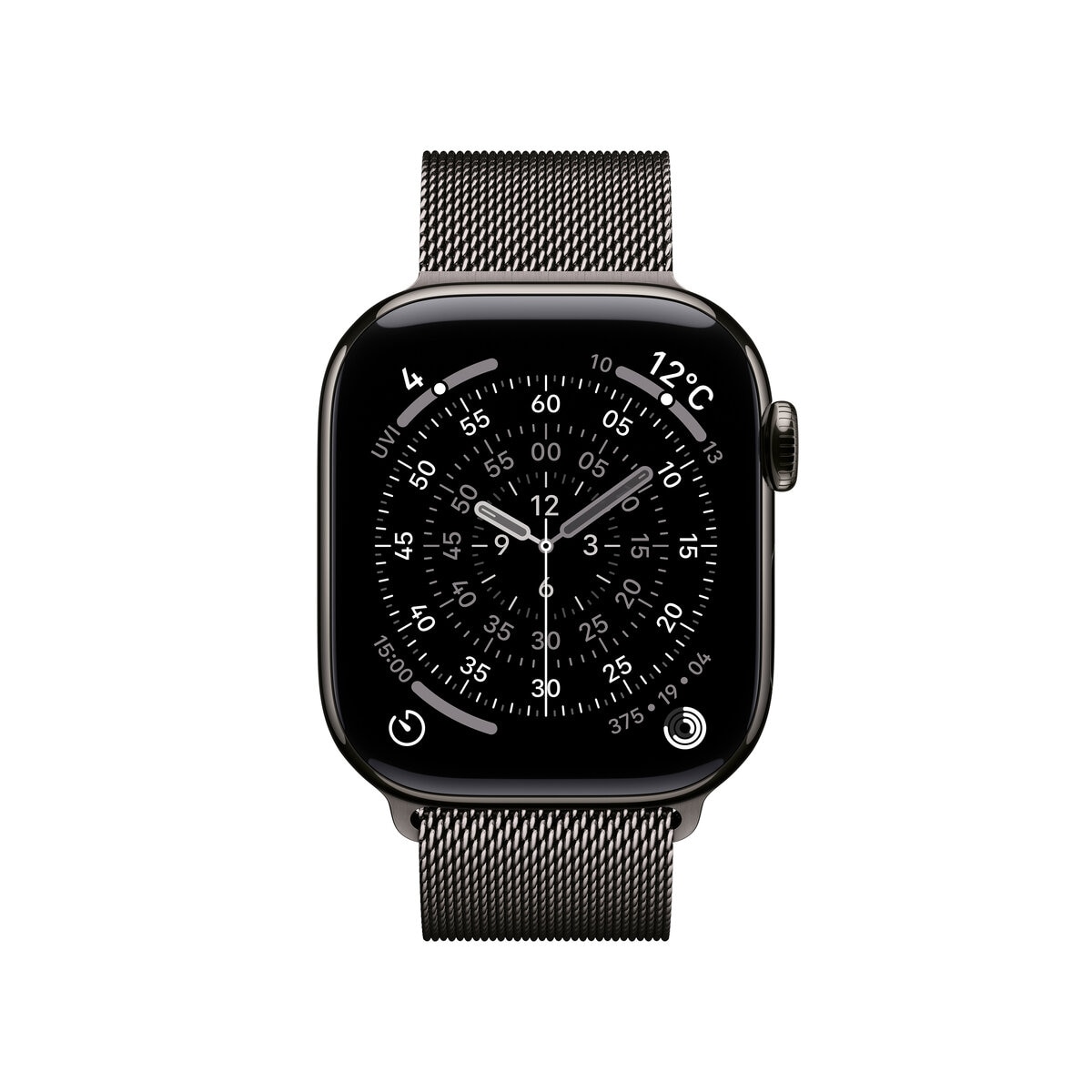 Apple Watch S11 Cellular 42mmスレートチタニウムケースとスレートミラネーゼループ