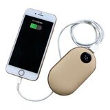 充電式バッテリーカイロ 2個セット ピンク&グレー