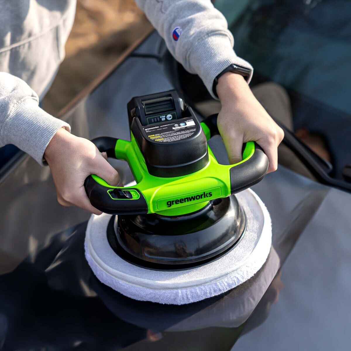 【2AHバッテリー同梱、充電器別売】Greenworks 24V 254mm (10") バファー