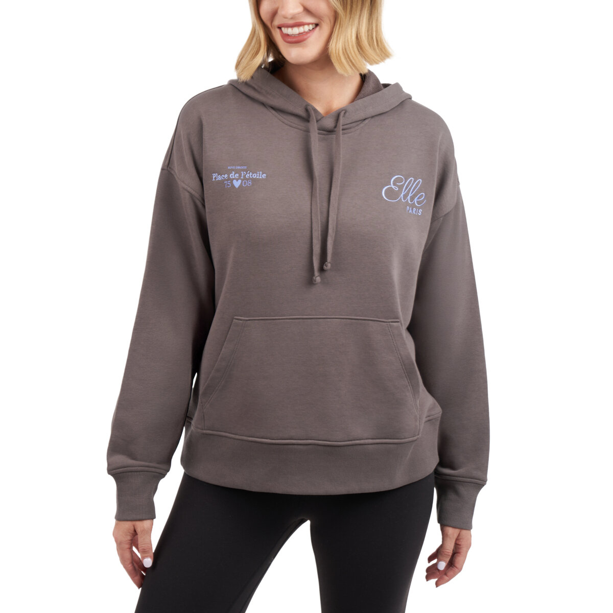 エル レディース ロゴ パーカー ダークグレー L エル レディース ロゴ パーカー ダークグレー L