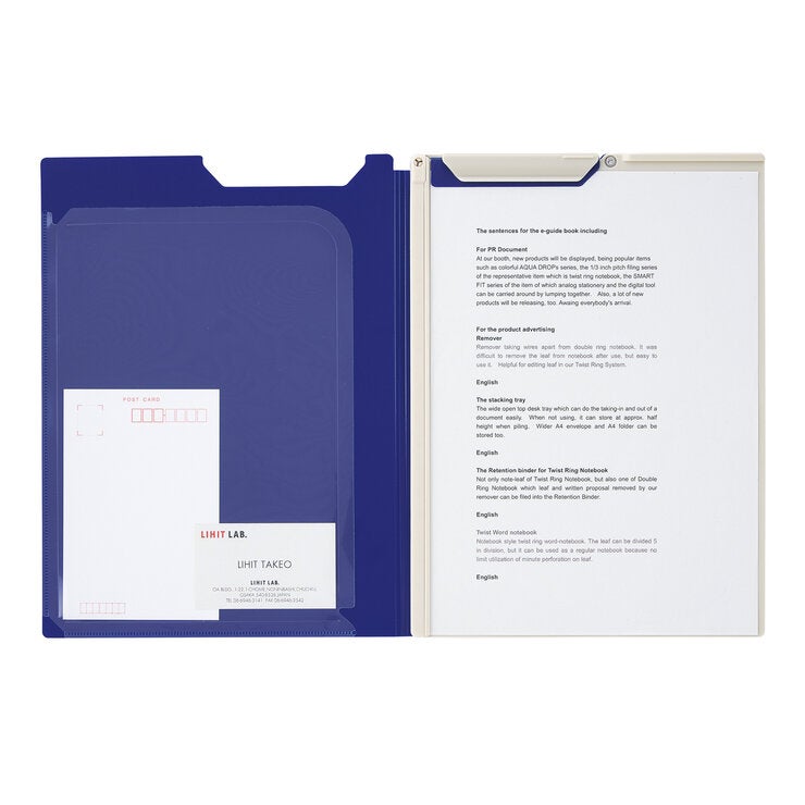 A4 クリップファイル 10冊組 ネイビー A4 クリップファイル 10冊組 ネイビー